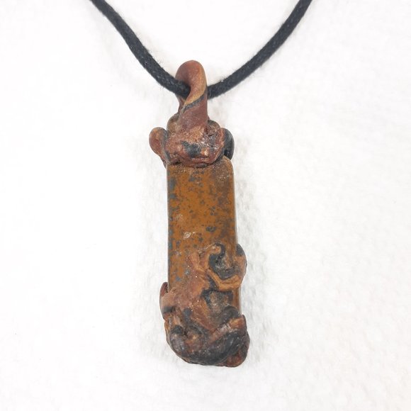 HANDCRAFTED ORIGINAL DESIGN JASPER GEMSTONE NECKLACE - Picture 3 of 4